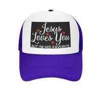 Gorra Beisbol Jesús Te Ama Pero Yo Soy Su Oscuro Favorito Gorras De Beisbol Ajustable Baseball Cap Regalo Gorras Deportivas para Running Pesca Sport