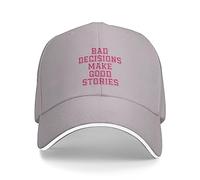 Gorra Beisbol Las Malas Decisiones Dan Lugar A Buenas Historias. Trucker Cap Ajustable Gorras De Beisbol Regalo Gorras Deportivas para Senderismo Tenis Running