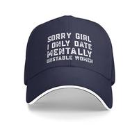Gorra Beisbol Lo Siento Chica con La Que Salgo con Alguien Mentalmente Inestable Baseball Cap Soft Gorras De Beisbol Ajustable para Running Sport