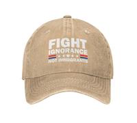 Gorra Beisbol Lucha contra La Ignorancia, No contra Los Inmigrantes Gorras Deportivas Soft Gorra Deportiva Breathable para Tenis Running