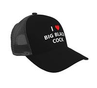 Gorra Beisbol Me Encanta La Polla Negra Grande Gorras Deportivas Unisex Gorras De Beisbol Breathable Baseball Cap para Running Pesca Sport