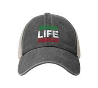 Gorra Beisbol Mujer Vida Libertad Levántate con La Bandera De La Mujer Trucker Cap Breathable Gorra Deportiva Unisex Baseball Cap para Sport Tenis Senderismo