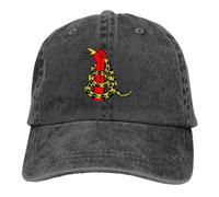 Gorra béisbol para hombres algodón puro, Gorra multicolor serpiente cascabel Gadsden Gorra con visera multicolor Pisaremos donde hay desigualdad Visera personalizada Sombreros, regalos navidad