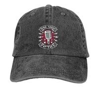 Gorra béisbol para Hombres algodón Puro, micrófono Retro Hop Dance Doo Wop Gorras béisbol música los años 50 Gorra con Visera Rockabilly Rock and Roll Sun Shade Hats para Hombres y Mujeres