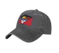 Gorra Beisbol Patrimonio Nacional, Gorra Vaquera Vintage, Gorras de Hombre Bandera De Antigua Y Barbuda Verano Transpirable, 100% Algodón, Pariencia Gastada, para Running Beisbol Tenis Golf