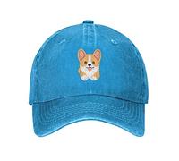 Gorra Béisbol Perro Corgi con La Lengua Afuera Ligereza Gorras De Béisbol Soft Baseball Cap para Hombre Hip Hop Aire Libre