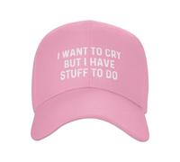 Gorra Beisbol Quiero Llorar Pero Tengo Cosas Que Hacer. Baseball Cap Unisex Gorras De Beisbol Regalo Trucker Cap para Running Senderismo Tenis