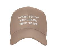 Gorra Beisbol Quiero Llorar Pero Tengo Cosas Que Hacer. Gorra Deportiva Ajustable Gorras Deportivas Soft Baseball Cap para Pesca Sport Tenis