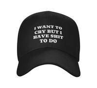 Gorra Beisbol Quiero Llorar Pero Tengo Cosas Que Hacer. Gorras De Beisbol Ajustable Trucker Cap Regalo Gorras Deportivas para Sport Tenis Pesca
