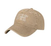 Gorra Beisbol Quiero Llorar Pero Tengo Cosas Que Hacer. Gorras Deportivas Breathable Trucker Cap Ajustable Gorra Deportiva para Senderismo Running Pesca