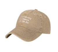 Gorra Beisbol Quiero Llorar Pero Tengo Cosas Que Hacer. Gorras Deportivas Soft Gorra Deportiva Ajustable Trucker Cap para Pesca Sport Senderismo