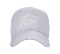 Gorra Beisbol Quiero Llorar Pero Tengo Cosas Que Hacer. Trucker Cap Ajustable Baseball Cap Unisex Gorra Deportiva para Senderismo Sport Running