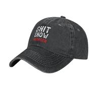 Gorra Béisbol Shit Show Manager 100% Algodón Lavado Denim Unisex Gorra Ligereza Al Aire Libre Cap para Correr Aire Libre Golf