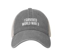 Gorra Beisbol Sobreviví A La Tercera Guerra Mundial Gorras De Beisbol Ajustable Trucker Cap Unisex Gorra Deportiva para Tenis Running Pesca