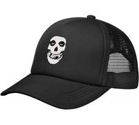 Gorra béisbol The Misfits Gorras béisbol Malla con Calavera Unisex Sombrero para el Sol Hip Hop Sombrero Banda música Metal Pesado Gorra Carreras Transpirable Gorra Camionero Verano Regalos