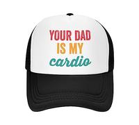 Gorra Beisbol Tu Papá Es Mi Cardio Gracioso Gorra Deportiva Regalo Gorras Deportivas Ajustable Trucker Cap para Running Pesca Senderismo