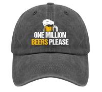 Gorra Beisbol Un Millón De Cervezas, por Favor Gorras Deportivas Soft Gorra Deportiva Unisex Baseball Cap para Senderismo Tenis Sport