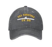 Gorra Beisbol USS Saratoga CV 60 Gorra Deportiva Deportiva Running Gorros Cómoda para Pesca Hombre Mujer