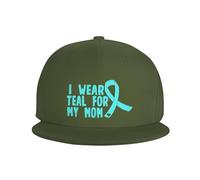 Gorra Beisbol Visto De Color Turquesa En Honor A Mi Madre Que Lucha contra El Cáncer De Ovario. Baseball Cap Breathable Gorras Deportivas Regalo Gorras De Beisbol para Sport Pesca Senderismo