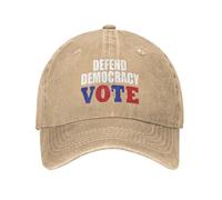 Gorra Beisbol Voto por La Defensa De La Democracia Gorra Dad Transpirable Moda Gorras De Béisbol para Golf Exteriores Running