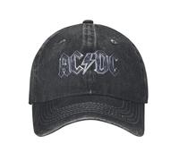 Gorra clásica AC-DC para Hombres, casquetas de algodón Envejecido Snapback, Entrenamientos al Aire Libre, Gorras Blandas sin Estructura, Gorra