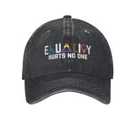 Gorra clásica de béisbol Igualdad casual Duelo a nadie Arcoíris Desgastado Lavado Snapback Bandera del Orgullo Gay Entrenamiento al aire libre LGBTQ Regalo deportivo Ajuste de algodón Sombrero