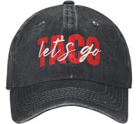 Gorra clásica y cálida hecha de algodón puro, Let's Go Taco Always Chickens Out para hombres y mujeres, gorras de béisbol desgastadas, gorras de mezclilla desgastadas, gorra de moda para