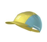 Gorra Compressport 5 Panel Amarillo Azul