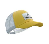 Gorra Compressport Trucker 6P Amarillo Gris