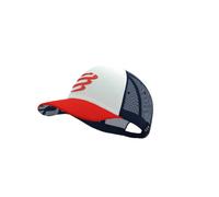 Gorra Compressport Trucker Azul Rojo