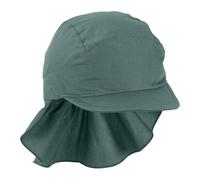Gorra con cubrenuca verde oscuro, talla 53 | Sterntaler