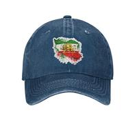 Gorra con Mapa del León Y El Sol De Irán - Gorra De Béisbol para Hombre Y Mujer, Gorras De Béisbol Ajustable Clásica De Algodón Lavado, Sombrero De Verano para Papá para Deportes Diarios