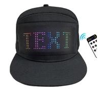 Gorra con pantalla LED - Gorra de béisbol LED fresca ajustable | Pantalla Desmontable para Diseños Animados | Sombrero inteligente de moda para Navidad, Halloween y eventos especiales | Gorro cómodo y