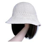 Gorra Con Pelo Postizo Sombrero de pescador de una pieza for mujer, con protección solar, con hebilla for cabello largo y mediano, que cubre toda la cabeza.(Black1)