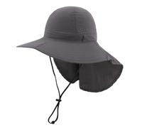 Gorra con Protector Cuello-Nuca UPF 50+,Básico Liso Sombrero de Sol de ala Ancha Unisex Resistente al Agua, Gorras y Sombreros Protección UV, Sombrero de Pesca Y Trekking