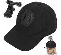 Gorra con Soporte Cámara Deportiva, Gorra para cámara, Compatible con GoPro Hero Hero12 MAX, dji OSMO Action 3, Insta360 One, Akaso Apexcam Gookam Crosstour Apeman Victure CAM, Apto POV/VLOG