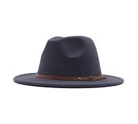 Gorra con un sombrero con cinturón floppy cinturón clásico sombrero de lana con hebilla para mujer gorras de béisbol gorras de béisbol te sombreros contra el mal lobo, gris oscuro, Talla única