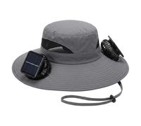 Gorra con Ventilador | Gorras para Senderismo Pesca Protección UV - Gorra Trucker para Pesca al Aire Libre - para Hombre, Esposo, Pescador, Senderismo, Camping, Playa, Jardinería, Viaje al Aire Libre