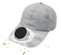 Gorra con Ventilador Solar - Ventilador refrigerante de 3 velocidades con energía Solar y Carga USB | para, Senderismo, Viajes y Actividades al Aire Libre - para Deportes al Aire Libre de Verano, y