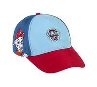 Gorra con Visera Curva de La Patrulla Canina - Tricolor - Apta de 4 a 8 Años - Con Material Brillante - Gorra para Niños con Velcro Trasero Ajustable - Producto Original Diseñado en España