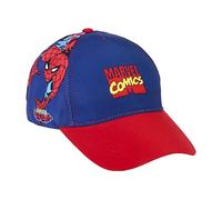 Gorra con Visera Curva de los Vengadores - Color Negro - Apta de 4 a 8 Años - Con Bordados de la Colección - Gorra para Niños con Velcro Trasero Ajustable - Producto Original Diseñado en España