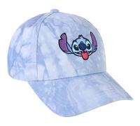 Gorra con Visera Curva de Stitch - Azul - Apta para Adultos - Detalle Bordado del Personaje - Gorra para Adultos con Cierre Trasero Ajustable y Tejido Tye Dye - Producto Original Diseñado en España