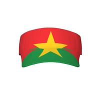Gorra con Visera Protectora Solar para Adultos con Bandera de Burkina Faso, Absorbe el Sudor, Adecuada para Las Cuatro Estaciones y Diversos Deportes, Color Negro.