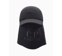 Gorra CP Company Unisex Extrafine Merino Wool Visor Neck Cap Unisex Negro M