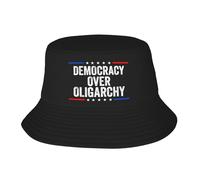 Gorra Cubo Democracia sobre Oligarquía Sombreros De Pescador Ligero Sombrero Bob Moda Bucket Hat para Fiestas Senderismo Aire Libre