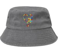 Gorra Cubo Pieza del Rompecabezas De La Concienciación sobre El Autismo Sombrero Bob Accesorios Gorras Cubo Moda Sombreros De Pescador para Viajes Aire Libre Playa