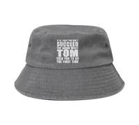 Gorra Cubo Si La Primera Vez No Tienes Éxito, Intenta Hacer Lo Que Tom Te Dijo Que Hicieras La Primera Vez Sombreros De Pescador Ligero Sombrero Bob para Viajes Senderismo Aire Libre