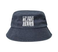 Gorra Cubo Si Mencionas Mi Pasado, Debes Saber Que Jesús Retiró Los Cargos. Gorras Cubo Transpirable Gorro Pescador Protección UV Bucket Hat para Viajes Fiestas Playa