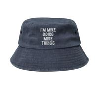 Gorra Cubo Soy Mike Haciendo Cosas De Mike Gorras Cubo Protección UV Sombrero Bob Moda Gorro Pescador para Senderismo Playa Aire Libre