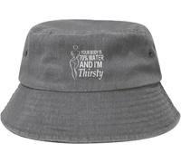 Gorra Cubo Tu Cuerpo Es Agua Y Tengo SED Gorro Pescador Moda Gorras Cubo Protección UV Bucket Hat para Playa Viajes Senderismo